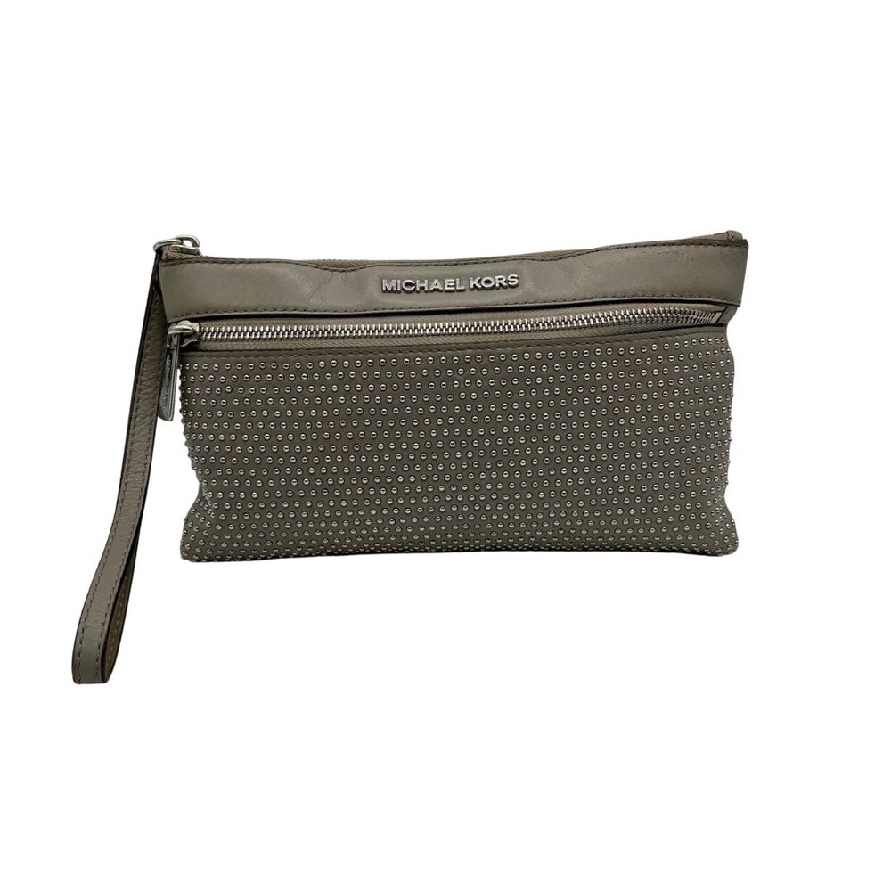 Michael Kors Gray Travel Large Clutch/Wristlet